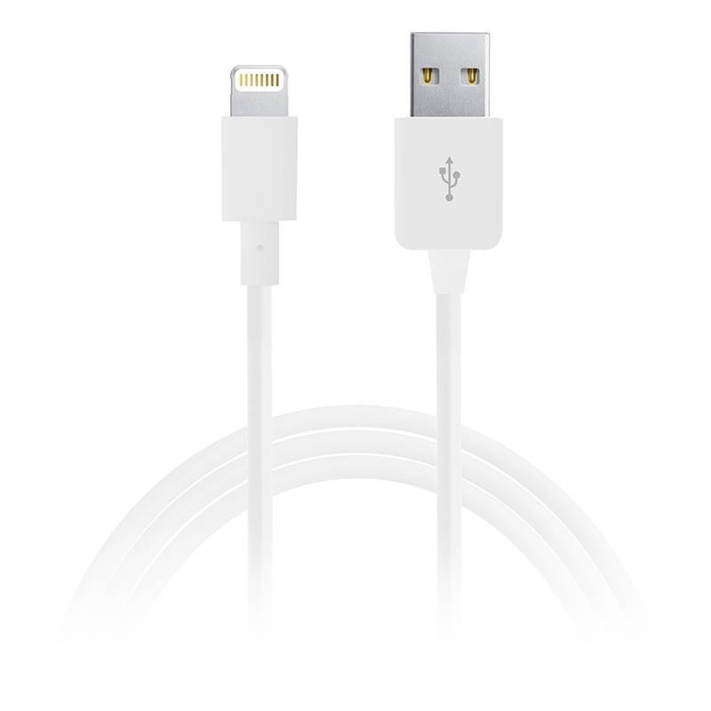 PURO Kabel połączeniowy USB Apple złącze Lightning MFi 1m (biały)