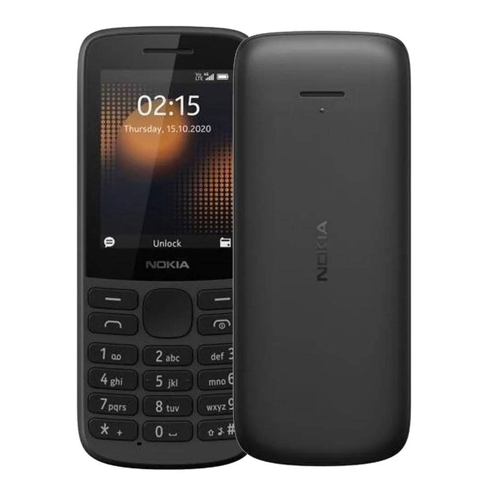 Nokia 215 4G TA-1272 Dual Sim Czarna | Telefon dla seniora, wymienna bateria, klawisze | POLSKA dystrybucja