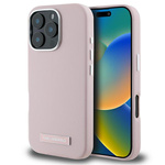 Karl Lagerfeld nakładka do iPhone 16 Pro 6,3&quot; KLHMP16LPGMSRPP różowa Hardcase FW Metal Plate MagSafe