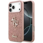 Guess Fixed Glitter Big 4G Case für iPhone 17 Pro Max - Rosa