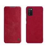 Nillkin Qin skórzana kabura etui Samsung Galaxy A03s brązowy