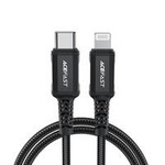Acefast Kabel MFI USB Typ C - Lightning 1,8m, 30W, 3A schwarz (C4-01 C Black)