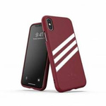 Original Handyhülle IPHONE X / XS Adidas OR Booklet Case Suede (33282) burgund
