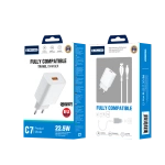 JELLICO Netz-Ladegerät C7 22.5W 1xUSB QC3.0 + Kabel USB-C weiss