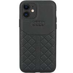 Audi Echtleder iPhone 11 / Xr 6,1" schwarz/schwarz Hardcase AU-TPUPCIP11R-Q8/D1-BK