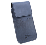 Etui Kabura skórzana do paska pionowa otwierana portfel Nexeri Flap Leather SAMSUNG GALAXY A12/A32 4G/A32 5G/A70/A71/A72/M51/NOTE 9/NOTE 10+/REDMI NOTE 10 PRO granatowe