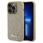 Oryginalne Etui GUESS Hardcase GUHCP14XPMSDGSD do iPhone 14 Pro Max (Disco Script Metal / złoty)