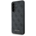 Guess 4G Metal Gold Logo Case für Samsung Galaxy A56 - Schwarz