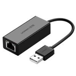 Ugreen externer Netzwerkadapter RJ45 - USB 2.0 100 Mbps Ethernet schwarz (CR110 20254)