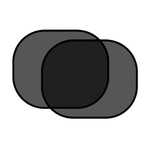 Osłona przeciwsłoneczna do samochodu z przyssawkami na szyby tylne czarna