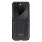 Original Handyhülle SAMSUNG GALAXY Z FLIP 6 Audi Synthetic Leather (AU-TPUPCFlip6-Q5/D1-BK) schwarz
