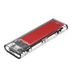 Kieszeń dyskowa M.2 NVME na USB-C 10Gbps - czerwona