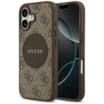 Guess 4G Circle Classic Logo MagSafe Hülle für iPhone 17 - Braun