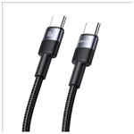 USAMS Kabel USB-C na USB-C 60W 1.2m       Aluminum Alloy Data Cable SY Series SJ724USB01 (US-SJ724)