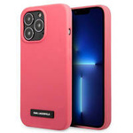 Karl Lagerfeld KLHCP13XSLMP1PI iPhone 13 Pro Max 6,7 "Hardcase fuchsia / fuchsia Silicone Plaque