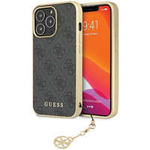 Guess GUHCP14XGF4GGR iPhone 14 Pro Max 6,7" grau/graues Hardcase 4G Charms Collection