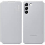 Samsung LED View Cover mit LED Display für Samsung Galaxy S22+ (S22 Plus) hellgrau (EF-NS906PJEGEE)