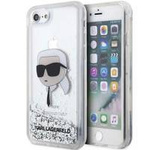 Karl Lagerfeld KLHCI8LNKHCH iPhone 7/8/ SE 2020/2022 Silber/Silber Hardcase Glitter Karl Head