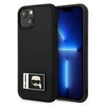 Karl Lagerfeld KLHCP13S3DKPK iPhone 13 mini 5,4" schwarz / schwarzes Hardcase Ikonik Patch