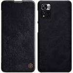 Nillkin Qin Case Cover für Xiaomi Redmi Note 11 Pro + (China) / Redmi Note 11 Pro (China) Kameraschutz Holster Cover Flip Cover Schwarz