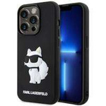 Karl Lagerfeld KLHCP14X3DRKHNK iPhone 14 Pro Max 6.7" schwarz/schwarz Hardcase Rubber Choupette 3D