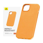 Schutzhülle APPLE IPHONE 15 PRO MAX Baseus Fauxther Series orange