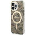 Guess GUHMP13LH4STW iPhone 13 Pro / 13 6.1" Braun/Braun Hardcase 4G MagSafe