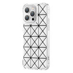 Kingxbar Miya Series Hülle für iPhone 14 Rückseite weiß