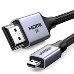 Ugreen HD164 15516 Micro-HDMI / HDMI 2.1 8K-Kabel 1 m – Grau