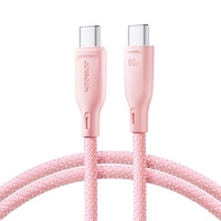 Joyroom Multi-Color Series SA34-CC3 USB-C/USB-C-Kabel 60 W schnelle Übertragung 1 m – Pink