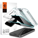 GEHÄRTETES GLAS Spigen GLAS.TR „EZ FIT“ 2ER-PACK IPHONE 15 DATENSCHUTZ