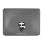 Karl Lagerfeld Sleeve KLCS16PISFG 16 &quot;Silber / Silber Saffiano Ikonik Karl