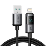Joyroom S-A16 Pro Prism Series 3A USB-A - Lightning Kabel mit Display 1,2 m - Schwarz