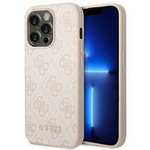 Guess GUHCP14XG4GFPI iPhone 14 Pro Max 6,7 "rosa / rosa Hartschale 4G Metal Gold Logo