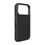 Pure Icon Mag Pro Liquid Silicone Case für iPhone 17 Pro, MagSafe kompatibel, mit Kameraschutz und Aluminiumtasten - Schwarz