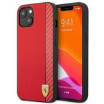 Ferrari FESAXHCP13SRE iPhone 13 mini 5,4" czerwony/red hardcase On Track Carbon Stripe