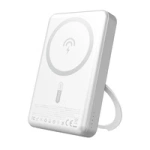 Dudao K28 10000 mAh PD 22,5 W MagSafe Powerbank mit Metallgehäuse und Ringständer - Silber