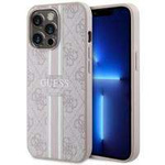 Guess GUHMP13LP4RPSP iPhone 13 Pro / 13 6,1" rosa/rosa Hartschale 4G bedruckte Streifen MagSafe
