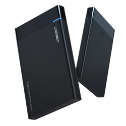 2.5" External HDD/SSD enclosure UGREEN US221, SATA 3.0, USB-C, 50cm (black)