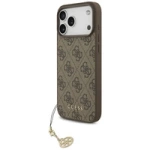 Guess 4G Charms Collection MagSafe Hülle für iPhone 17 Pro Max - Braun