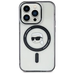 Karl Lagerfeld KLHMP15SHKHNOTK iPhone 15 6,1" transparentes Hardcase IML Karl`s Head MagSafe