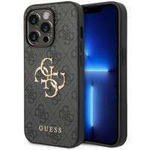 Guess 4G Big Metal Logo Hülle für iPhone 15 Pro Max – Grau