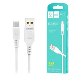 KABEL USB MICRO DENMEN BIAŁY 2.4A 1M D01V