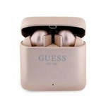 Guess GUTWSSU20ALEGP TWS Bluetooth-Kopfhörer + Dock Roségold/Roségold mit gedrucktem Logo