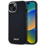 Original Handyhülle IPHONE 14 DKNY Hardcase Plain Logo MagSafe (DKHMP14SPSCMCLK) schwarz