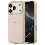 Guess Saffiano Classic Logo MagSafe Case für iPhone 17 Pro - Pink