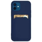 Kartenetui Silikon Wallet Wallet mit Kartensteckplatz Dokumenten für Xiaomi Redmi Note 10 5G / Poco M3 Pro Marineblau