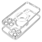 Futerał ELECTRO MAG COVER kompatybilny z MagSafe do IPHONE 17 Pro srebrny