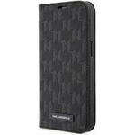 Karl Lagerfeld KLBKP14XSAKLHPK iPhone 14 Pro Max 6,7&quot; Bücherregal schwarz/schwarzes Saffiano-Monogramm