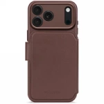 Decoded Leather Backcover Case mit MagSafe für iPhone 17 Pro Max - Grau